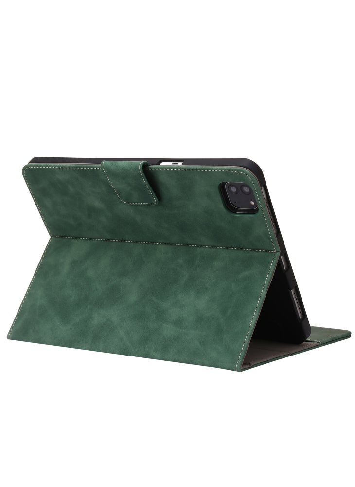 حافظة جلدية مع غطاء محفظة لجهاز iPad Air 11 (2025)/(2024)/Air (2022)/(2020)/Pro 11 (2018)/(2020)/(2021)/(2022) - أخضر - Image 4